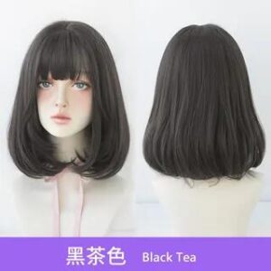 Short Bob Full Wig Black Tea 101990197