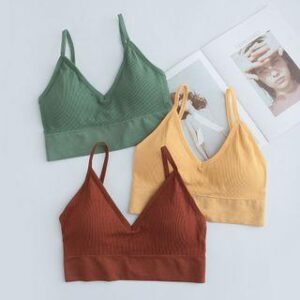 Sporty crop top or bra fashion outfit inspiration