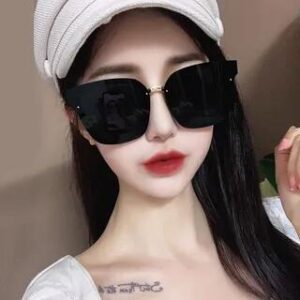Square Butterfly Sunglasses Transparent Brown | MOL Girl 118305534