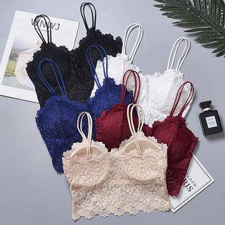 Lace Bralette Maroon by Croix