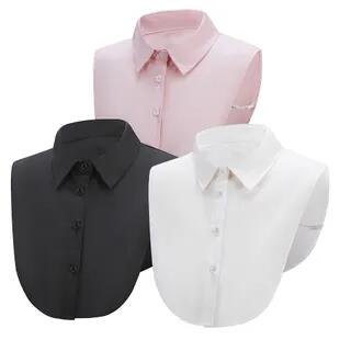 Basic Shirt Decorative Collar Pink | MIOW by MIOW