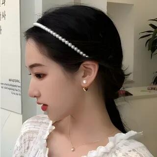 Faux Pearl Headband B - Big Pearl by Ordinario