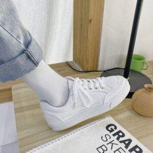 Plain Canvas Sneakers White 124756697