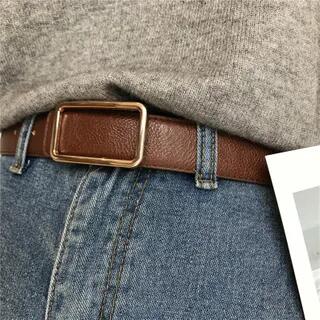 Faux Leather Belt Coffee | Lunashore by Lunashore