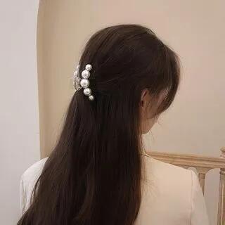 Faux Pearl Hair Claw Hair Clip - Champagne | Show Mind by Show Mind