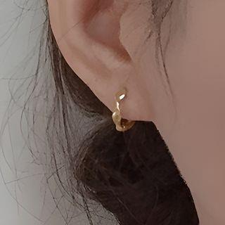 Twisted Hoop Earring Gold | Hansha by Hansha