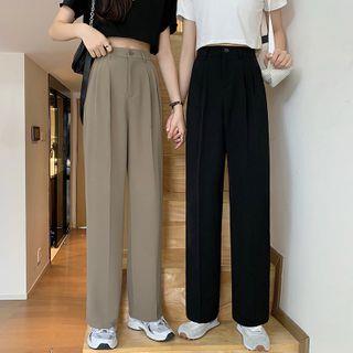 Straight Leg Dress Pants Khaki by Moon City
