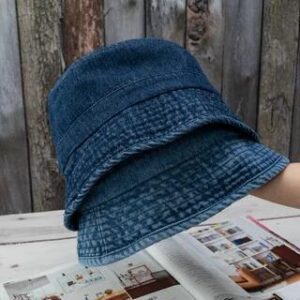 Denim Bucket Hat Dark Blue 130305458