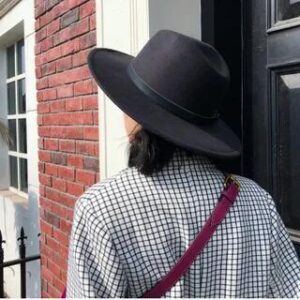 Plain Fedora Hat Black - M=56-58cm | Hatrix 130625115