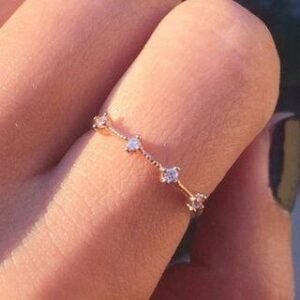 Rhinestone Ring 5250-8 - Silver | Seirios 132929032
