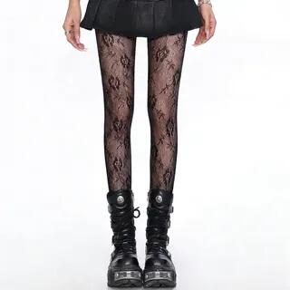 Bow Pattern Fishnet Tights Bow - White by Berrytrix