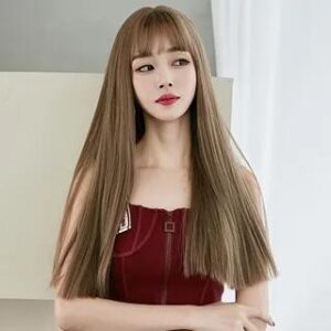 Straight Long Full Wig Black Tea 134204430
