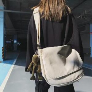 Canvas Crossbody Bag White (Without Keychain) 136099768