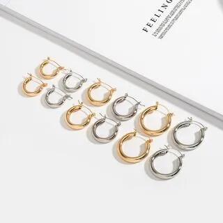 Mini Hoop Earring 1 Pair - Silver | Gemsha by Gemsha