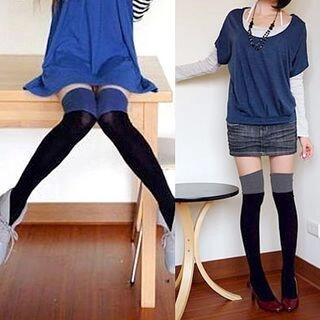 Over-the-Knee Socks Blue by Rita Zita