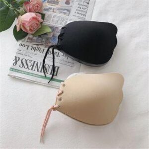 Lace-Up Strapless Bra Black - Cup B 147189039