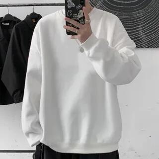 Plain Sweatshirt Black by Hushgrain