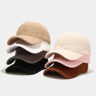 Plain Shearling Baseball Cap Khaki by Hatrix
