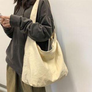 Plain Canvas Crossbody Bag Black 170791399