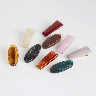 Hair Clip (Various Designs) Oval - Aqua Blue | Sesori by Sesori