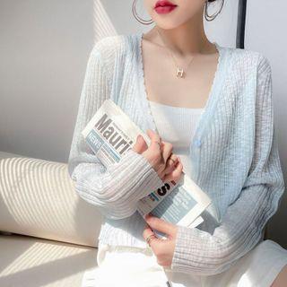Sheer Cardigan Blue by Bolgivy