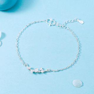 Ginkgo Bracelet Light Silver | Forainer by Forainer