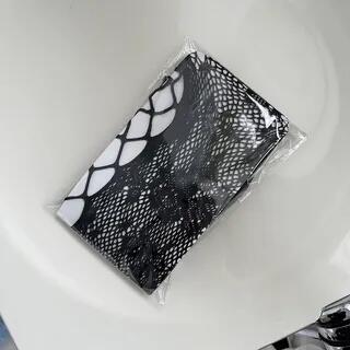Cutout Fishnet Tights Black by Whychunga