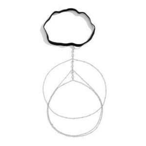 Faux Crystal / Faux Pearl Layered Alloy Thigh Chain Faux Crystal - Silver 191440569