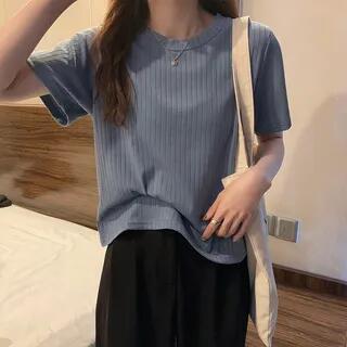 Short-Sleeve T-Shirt Airy Blue by Shopherd