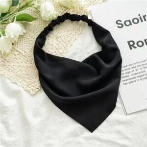 Plain Elastic Bandana Black 199176144