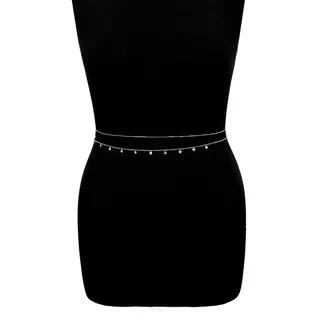 Set of 2: Alloy Waist Chain Belt (various designs) Set of 2 - 3186 - Silver by Seirios