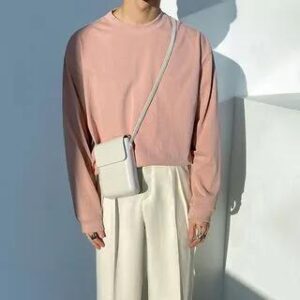 Plain Flap Crossbody Phone Pouch White 211136108