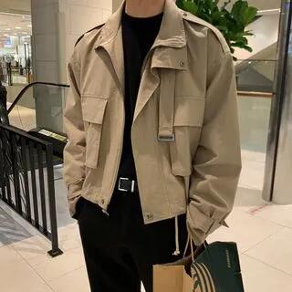 Cargo Zip-Up Jacket Khaki by MRCYC