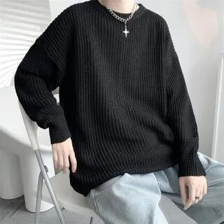 Ribbed Sweater Black by Zentrus