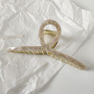 Hollow Hair Claw Clip 1pc - Almond | moliveny by moliveny
