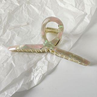 Hollow Hair Claw Clip 1pc - Pink & Green | moliveny by moliveny