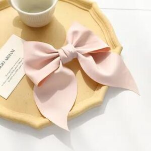 Plain Bow Fabric Hair Clip Pink | LIDO 227760675
