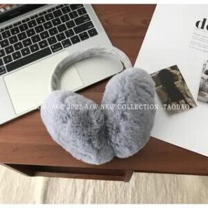 Chenille Earmuffs Gray 227760699