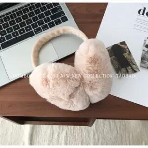 Chenille Earmuffs Beige Pink 227760700