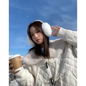 Chenille Earmuffs White 227760701