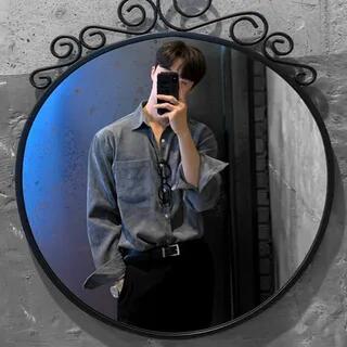 Long-Sleeve Plain Corduroy Shirt 601 - Gray by GRAYCIOUS