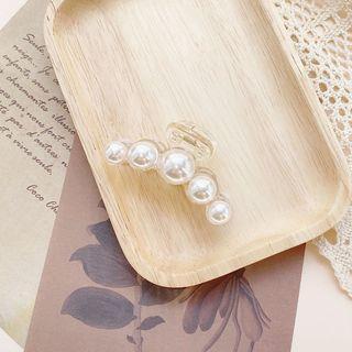 Faux Pearl Hair Claw 7cm - White | Koi Kawaii by Koi Kawaii