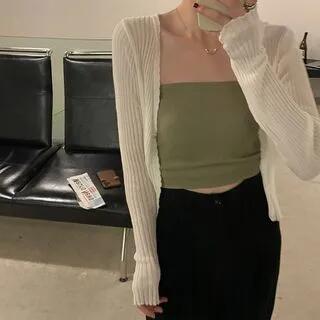 Plain Tube Top Army Green by Maisee