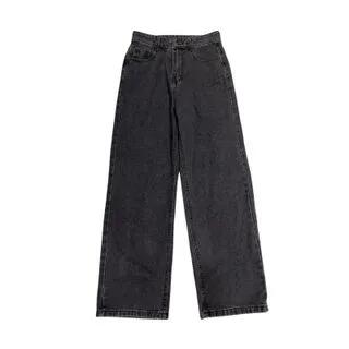 Mid Rise Loose Fit Jeans Blackish Gray by Malnia Home