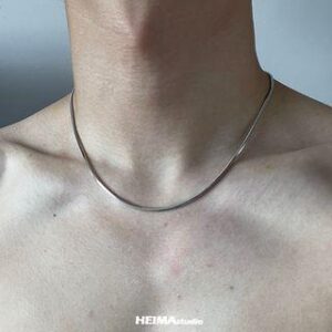 Stainless Steel Necklace Silver - 45cm | Kopesh 232245788