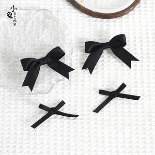 Set of 4: Ribbon Hair Clip Set of 4 - Black | Elfis by Elfis