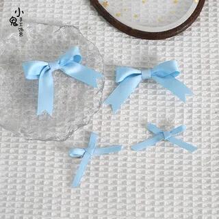 Set of 4: Ribbon Hair Clip Set of 4 - Light Blue | Elfis by Elfis