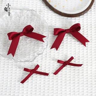Set of 4: Ribbon Hair Clip Set of 4 - Dark Red | Elfis by Elfis