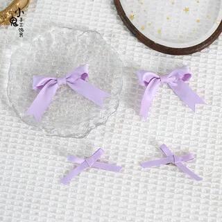 Set of 4: Ribbon Hair Clip Set of 4 - Light Purple | Elfis by Elfis