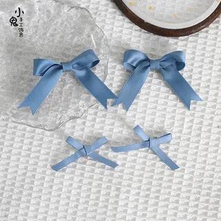 Set of 4: Ribbon Hair Clip Set of 4 - Denim Blue | Elfis by Elfis